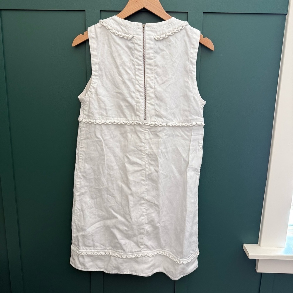 See by Chloe White Sleeveless Linen Flax Dress Nautical A Line - Picture 9 of 10